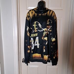 No brand graphic hoodie size 5XL
